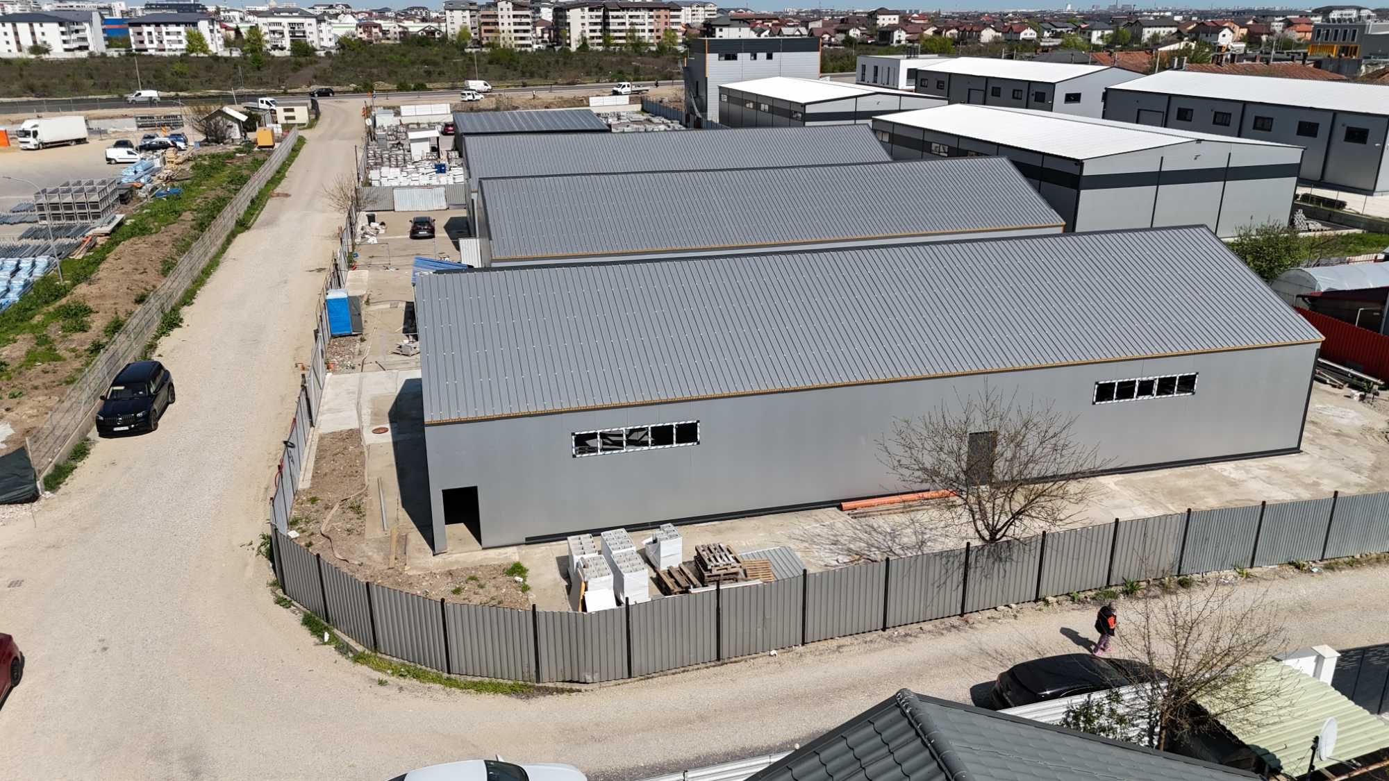 Hală NOUĂ 400 mp + teren 1000 mp | Acces TIR | 100 m Centură | Bragadiru
