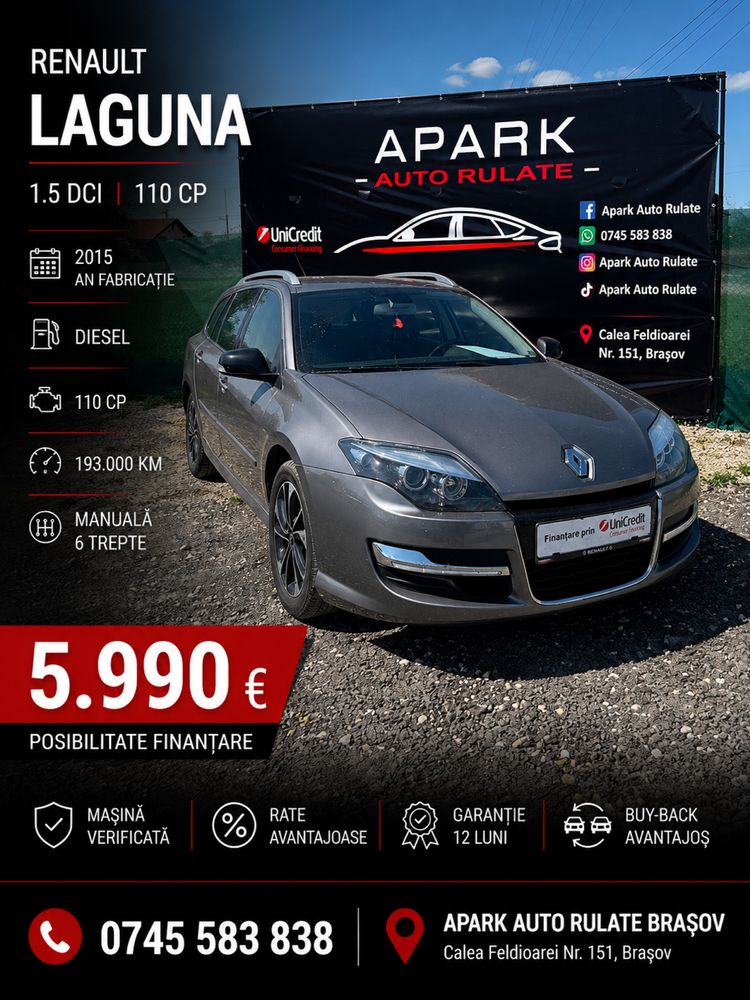 Renault Laguna BOSE automat 1.5 DCI / rate / credit / avans 0